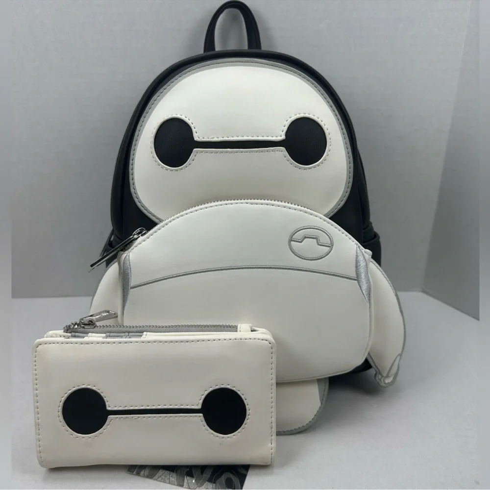 Loungefly Big Hero 6 Baymax Cosplay Mini Backpack & Wallet Bundle